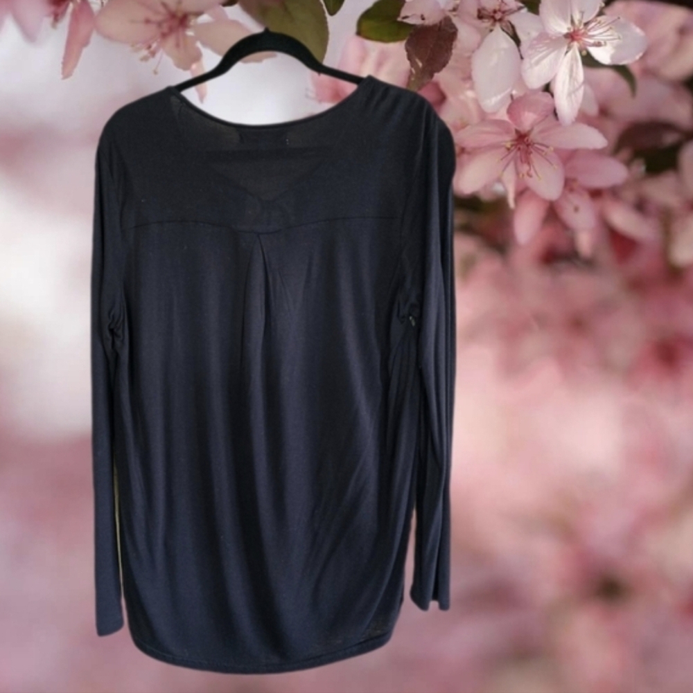 Elegant René Derhy Embellished Hi-Low Floral Evening Blouse Boho Chic - Picture 7 of 10
